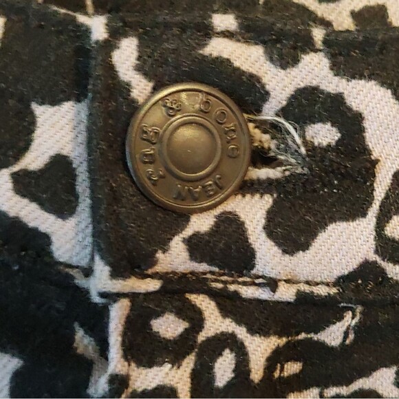 Rag & Bone Animal Print Amoeba Skinny Stretch Denim Jeans Sz 25 - Picture 6 of 11